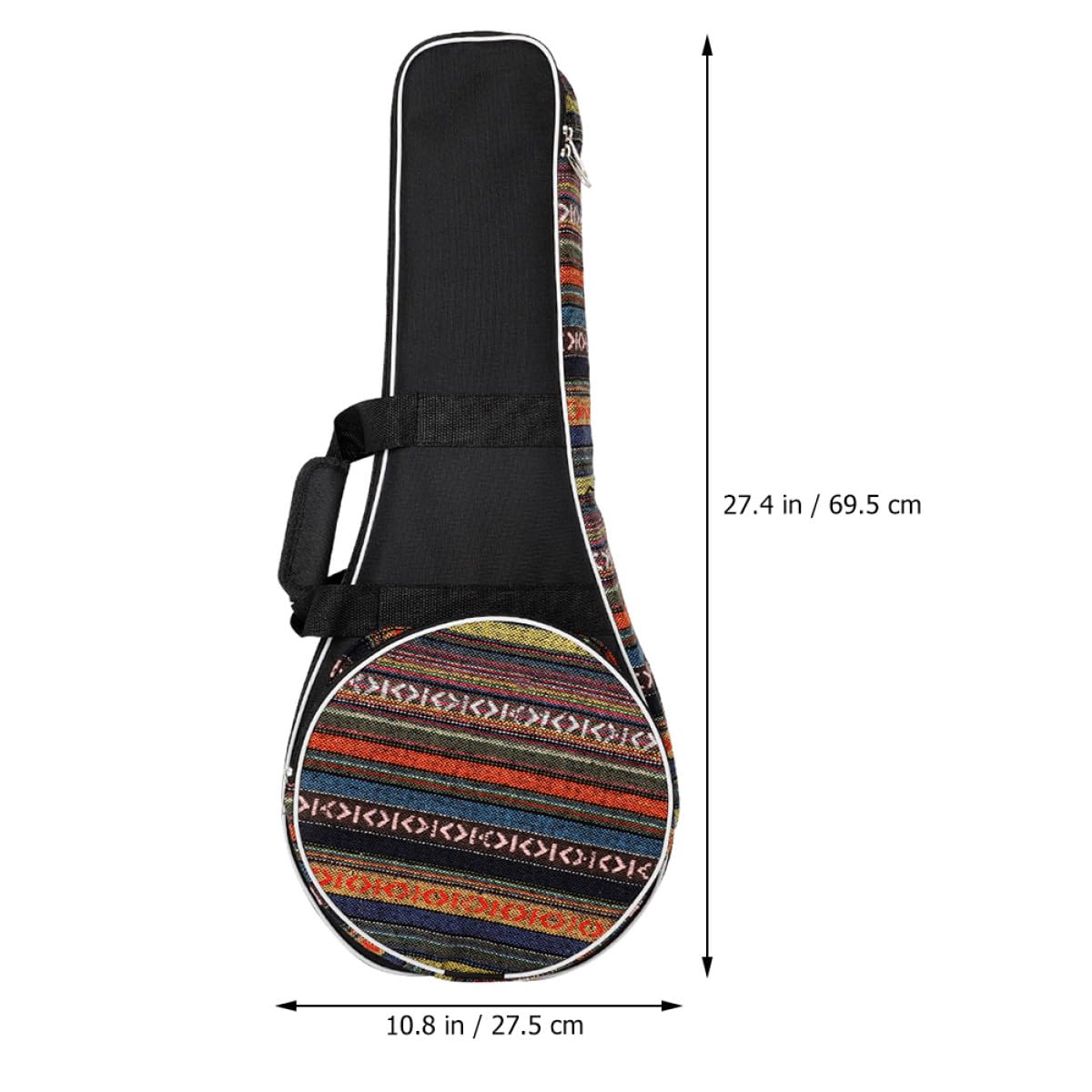 Abaodam Borsa per Mandolino Nazionale in Materiale Resistente e Spesso, Zaino Musicale Imbottito Manico, Borsa Porta Strumenti a Mano per Viaggi e Trasporto Comodo