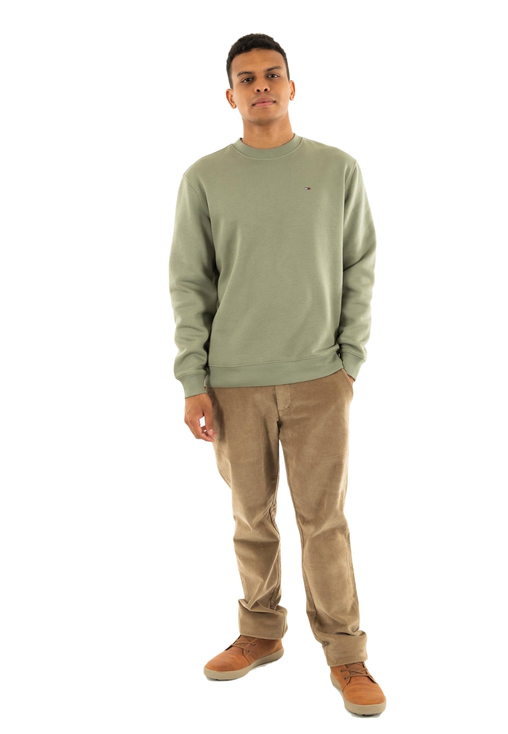 Tommy Jeans Sudadera Hombre Regular Fit Flag Fleece con Cuello Redondo — view 21