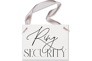 Customized Wedding Ring Security Sign: Ensure that the Rings Get to the Happy Couple