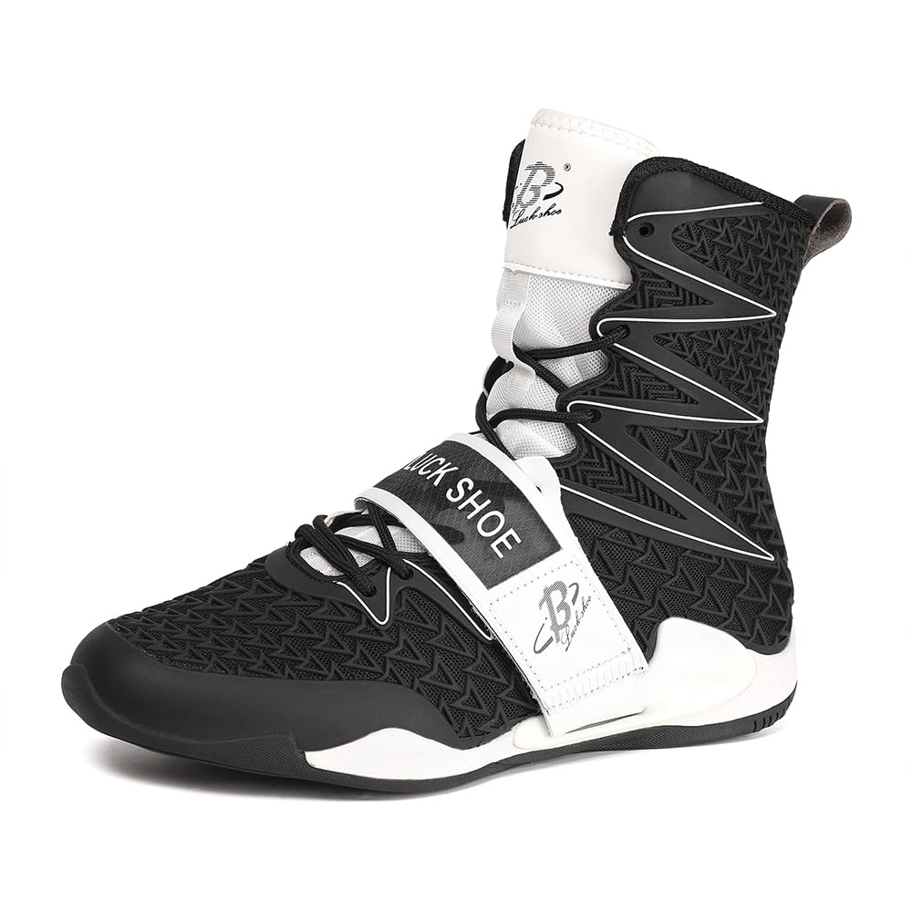 Scarpe da boxe da uomo, scarpe da ginnastica alte da combattimento, sport, allenamento, LS308