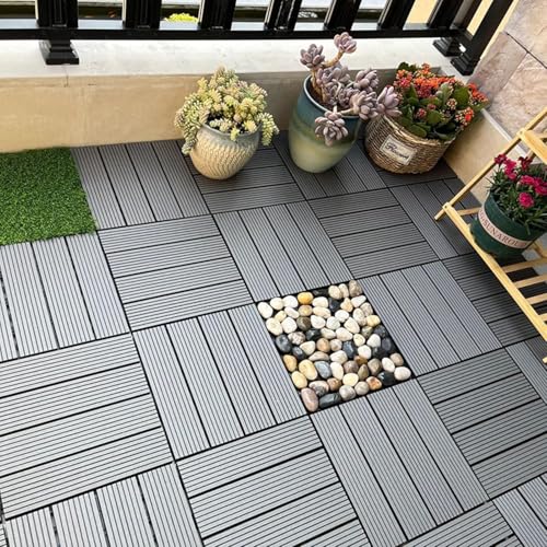 Revêtement de sol extérieur clipsable pour solutionner les problèmes de terrasses glissantes. - 2