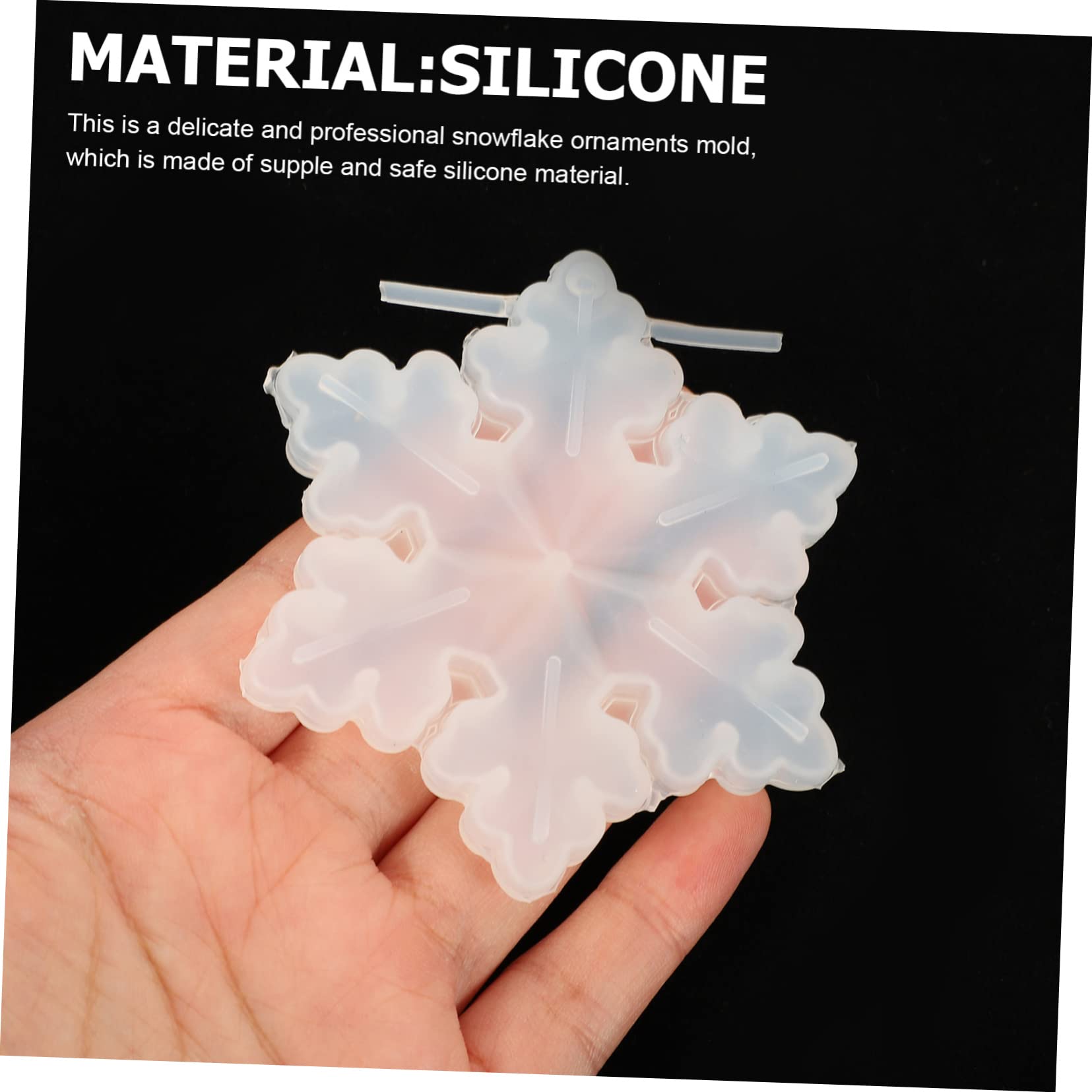 ABOOFAN 10pezzi Stampi Silicone Per Creare Decorazioni Fiocco Di Mold Per Resina Artigianato Fai Te Per Natale e Decorazioni Invernali Facile Da Usare e Demoulding