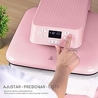 Vista 5 de HTVRONT - Máquina de prensa de calor automática para camisetas - Prensa de calor 15x15 con liberación automática - Calienta rápido y calienta Rosa