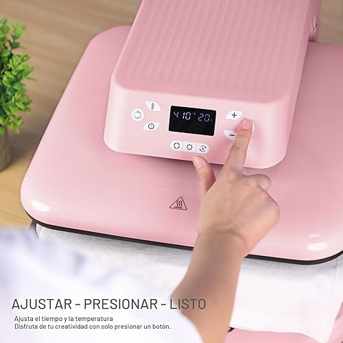 Miniatura 5 de HTVRONT - Máquina de prensa de calor automática para camisetas - Prensa de calor 15x15 con liberación automática - Calienta rápido y calienta