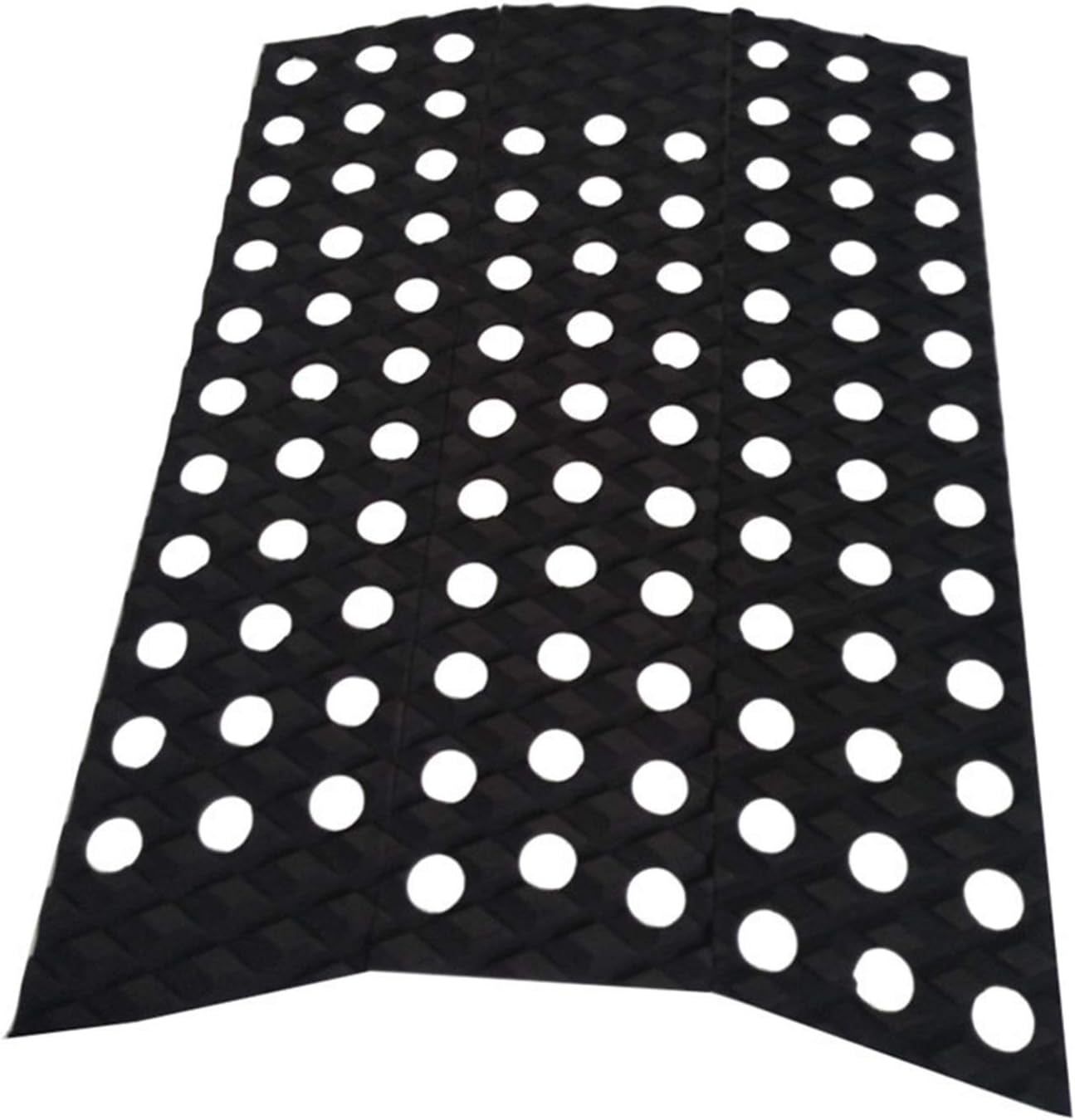 EVA Surfboard Deck Grip Pad Surf Traction Pad Front Pad and Tail Pad Full Set for Surfboard White/Black/red/Gray (Color : Black)