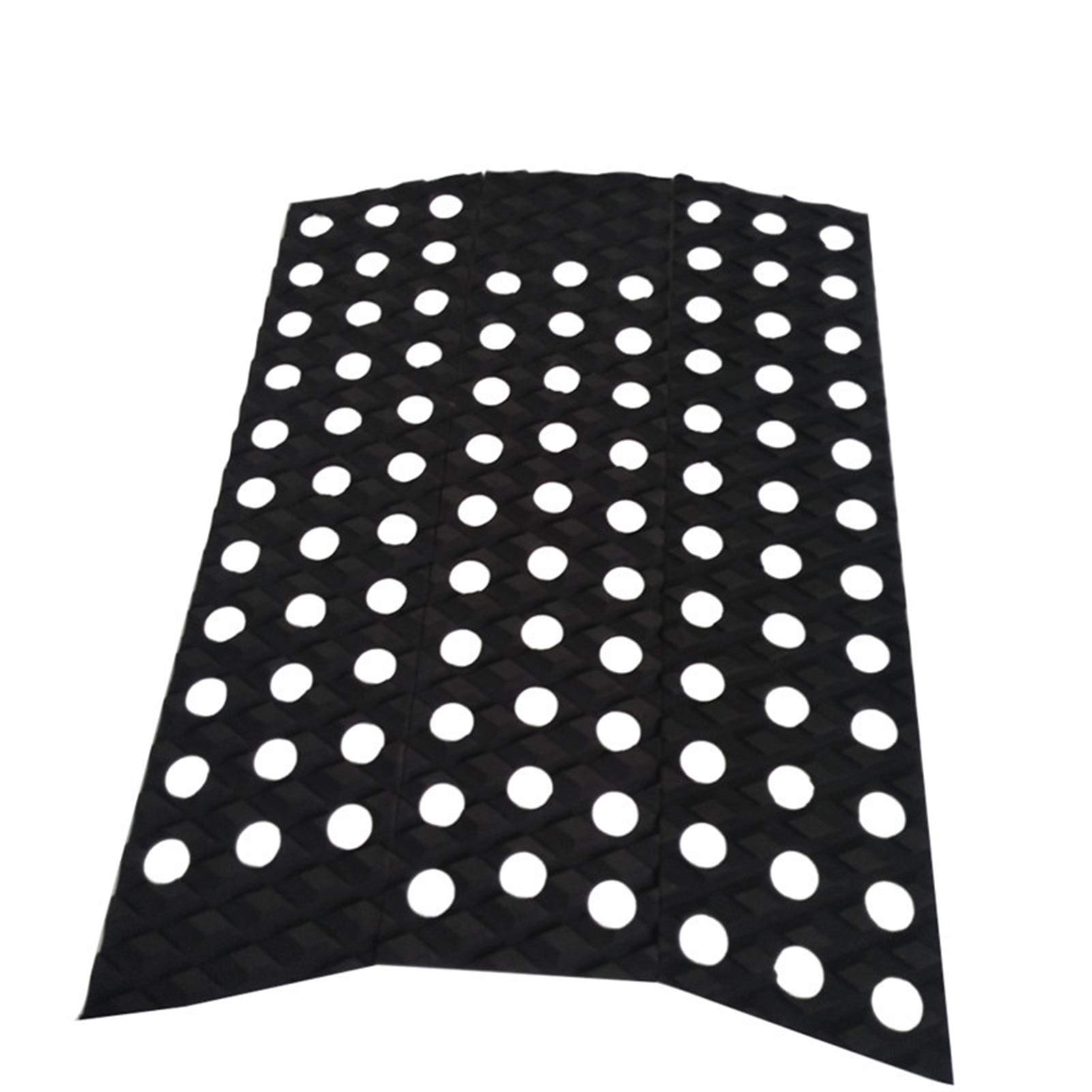 EVA Surf Deck Grip Pad Surf Traction Pad Almohadilla Delantera y Almohadilla de Cola Conjunto Completo para Tabla de Surf Blanco/Negro/Rojo/Gris (Color : Black)