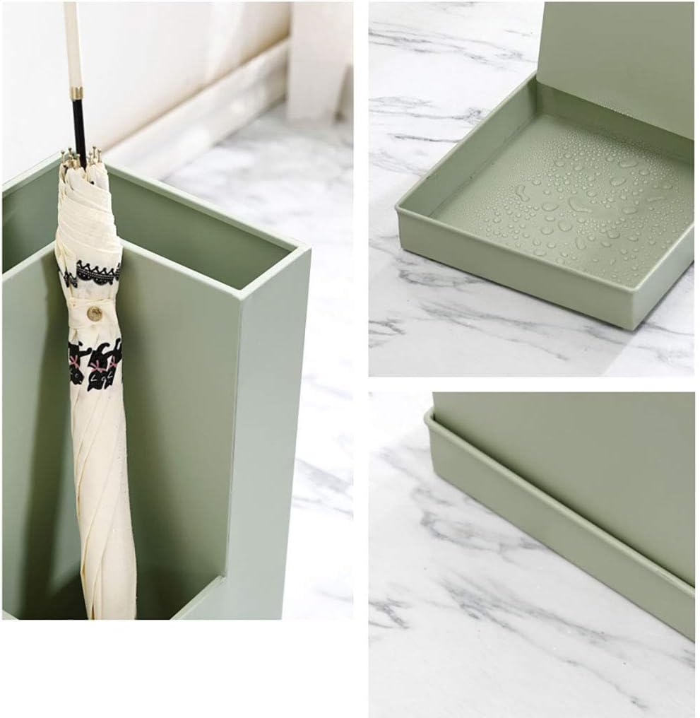 傘立て 屋内 屋外 傘ホルダー 杖 ウォーキングスティック 傘オーガナイザー ドリップトレイ付き 錆びない 金属製 オフィス装飾 (