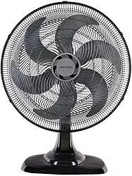 Ventisol Ventilador de Mesa Oscilante, Turbo 6 Pás Premium, Preto, 50cm, 127V