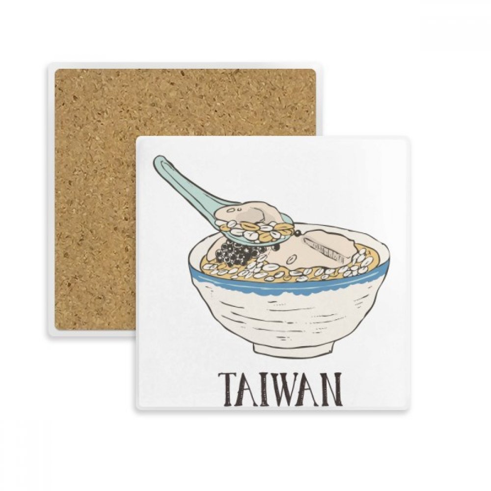 Coupe du Coaster Tasse Porte en pierre absorbante Taiwan Place motif multicolore