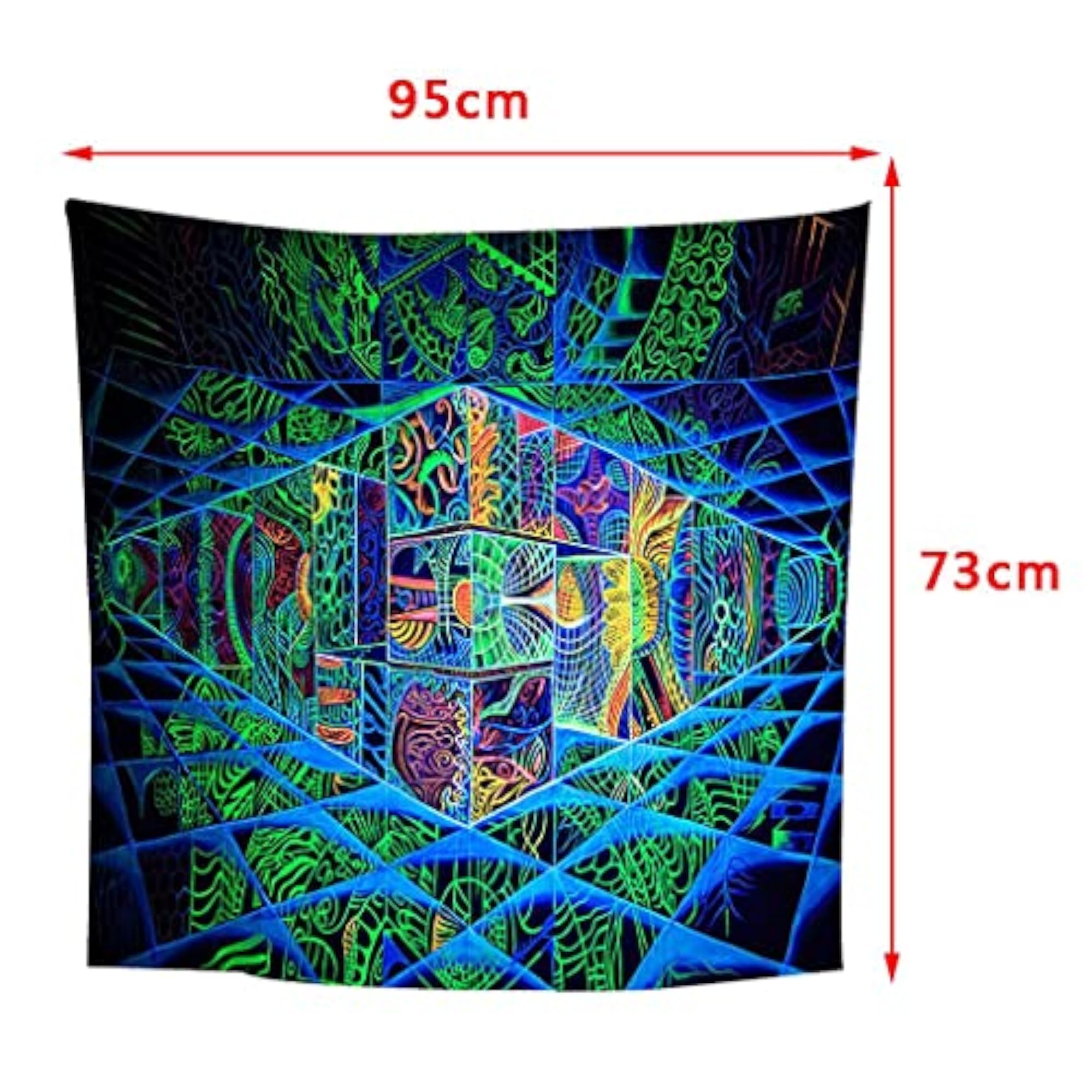 Geometric Tapestry Wall Hanging, Room Decor
