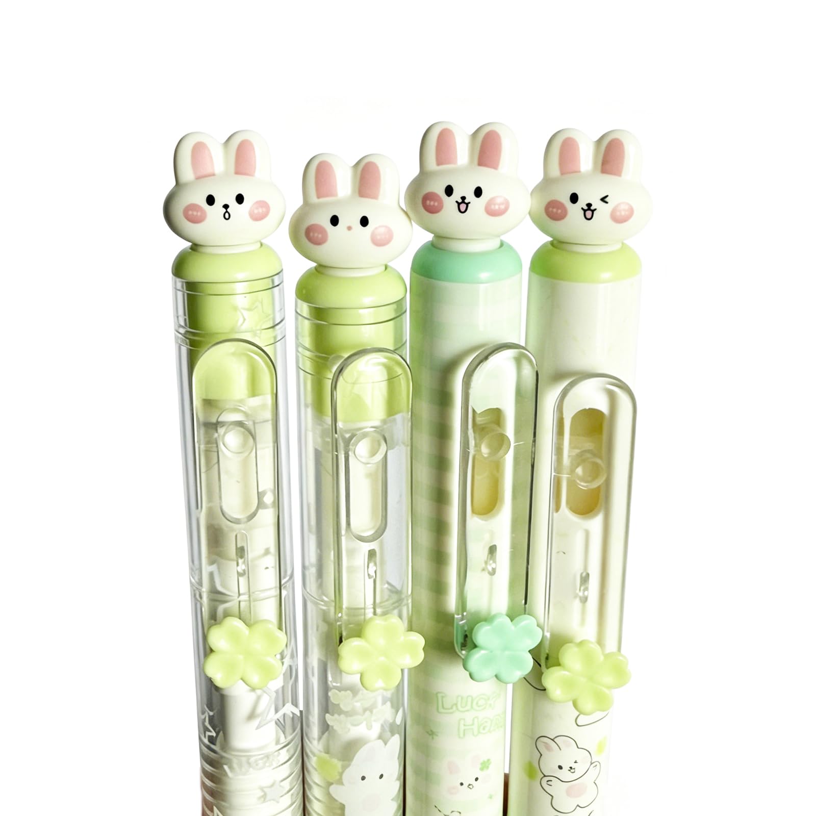4-pak długopisów żelowych Cute Lucky Bunny czarny atrament 0,5