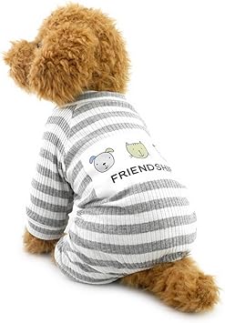 Amazon Zunea ペット服 犬服 パジャマ つなぎ ロンパース 綿製 ストライプ洋服 小型犬用 春秋冬用 柔らかい 可愛い 部屋着 チワワ ドッグウエア お散歩 2色5サイズ グレー L Zunea シャツ パーカー 通販 Amazon Zunea ペット服 犬服 パジャマ つなぎ ロンパース 綿製 ストライプ洋服 小型犬用 春秋冬用 柔らかい 可愛い 部屋着 チワワ ドッグウエア お散歩 2色5サイズ グレー L Zunea シャツ パーカー 通販