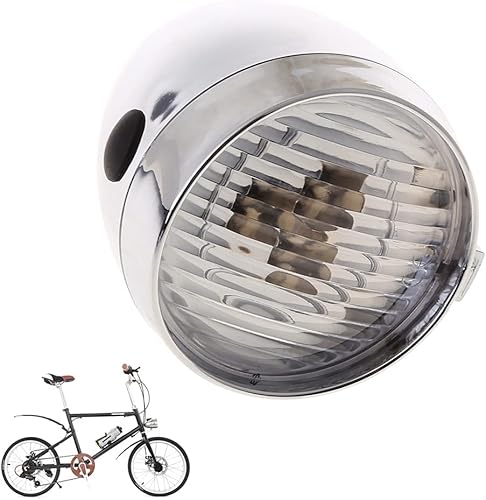 Miniatura 3 de Bike Front Light Vintage Headlight Retro Bike 3 LEDs Light Night Riding Front Head Lamp Cycling Accessory