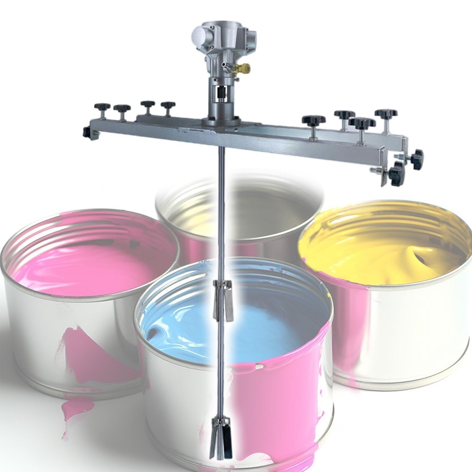 TGBHM Tank Drum air Agitator Adjustable Pneumatic Agitator for Paint Mixing air Agitator Capacity 250 Gallon Blade Diameter 250 mm,H004