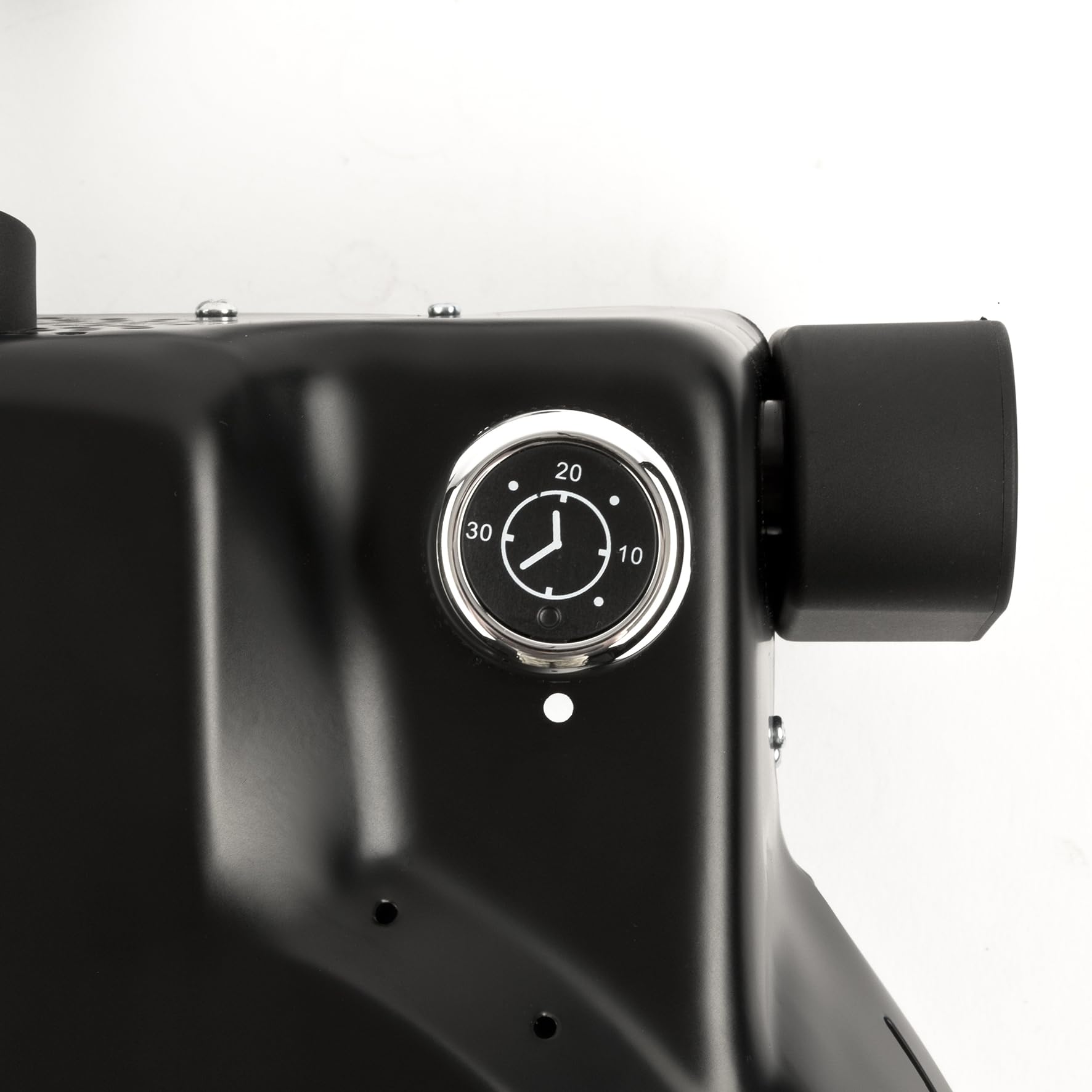 Girmi FP50 Horno para pizza Quisipizza, 1800 W, 420°C, Paredes frías, Piedra refractaria desmontable de 31 cm, Temporizador, Doble resistencia, Libro de cocina incluido, Negro