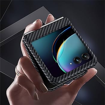 Amazon.co.jp: Motorola razr 50 Ultra 5G用の リアルカーボン