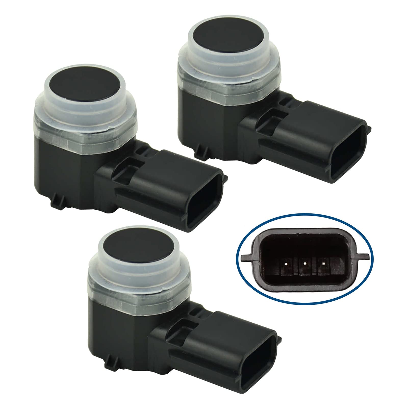 Capteur Radar de Recul Aide Stationnement Compatible CITAN MOVANO B VIVARO B CAPTUR I CLIO IV GRAND SCENIC III KANGOO LAGUNA SCENIC III ZOE - Lot de 3