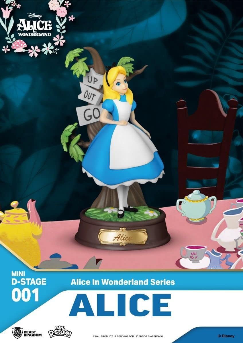 Beast Kingdom Disney - Alice - Statuette Mini Diorama 10cm