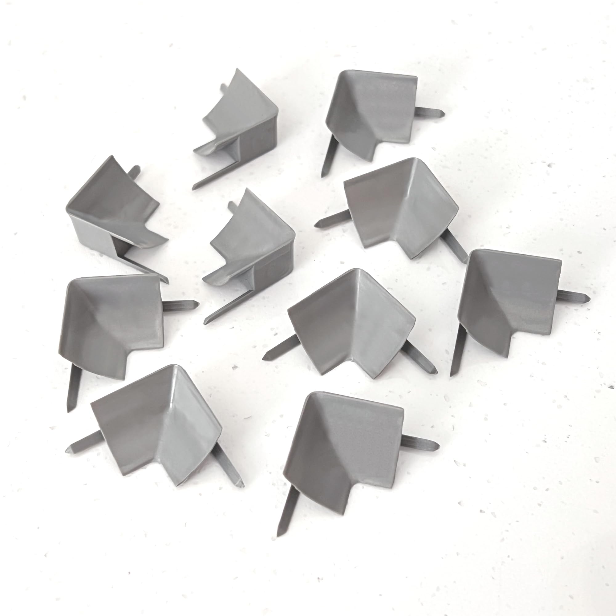 InstaTrim Inside Corners - 10 Gray 1/2" Wide Trim Inside Corner Pieces - Trim for Inside Corners - Paintable