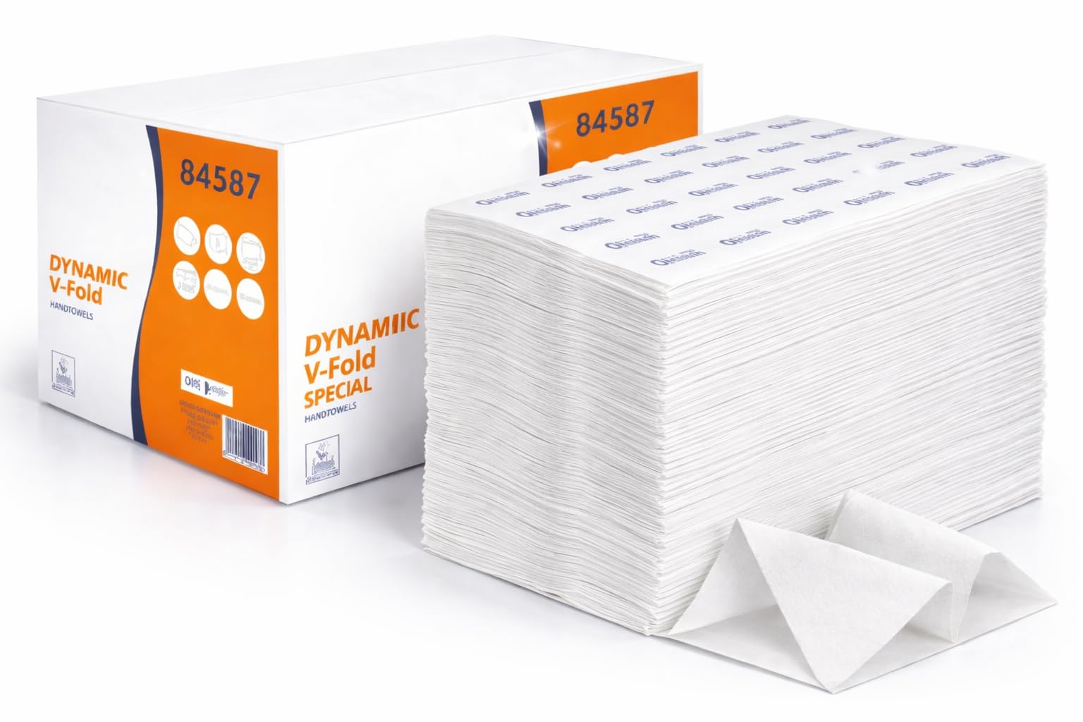 6300 Fogli Di Asciugamani Monouso di Carta Piegati a V - 30 Confezioni da 210 fogli - 2 Veli in Carta Riciclata De-Inked Bianca per Dispenser, Ideali per Bagni di Uffici, Bar, Ristoranti e Casa