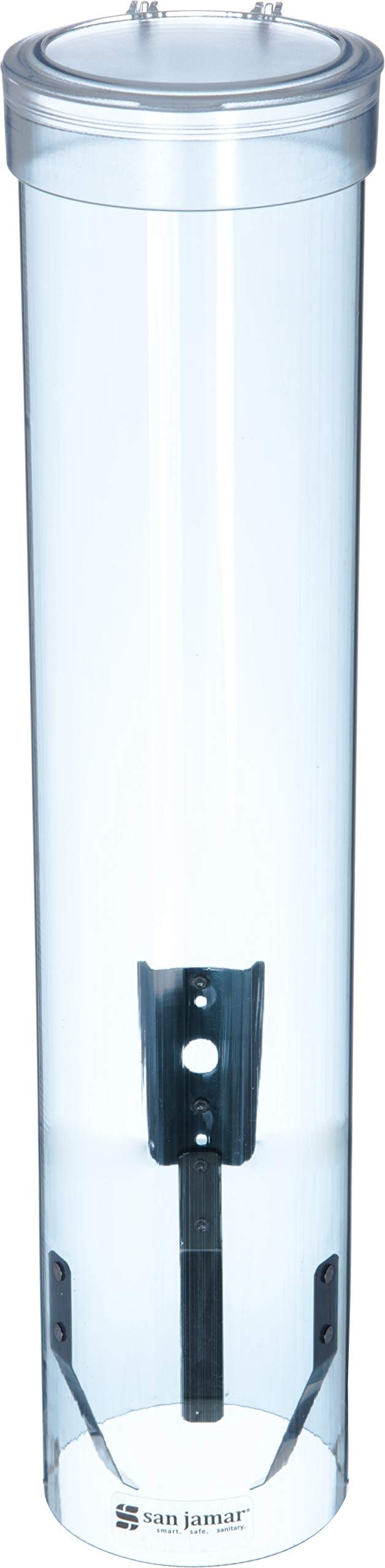 Carlisle FoodService Products Plastic Pull-Type Water Cup Dispenser, 16 Inches, Blue