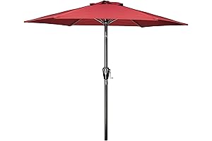 Simple Deluxe 9' Outdoor Table Umbrella: The Perfect Canopy for Shade and Relaxation