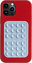 OCTOBUDDY Classic - Silicone Suction Phone Case Adhesive Mount - Hands-Free, Strong Grip Holder for Selfies & Videos - iPhone & Android Compatible - 2.25  x 3.25 , Baby Blue