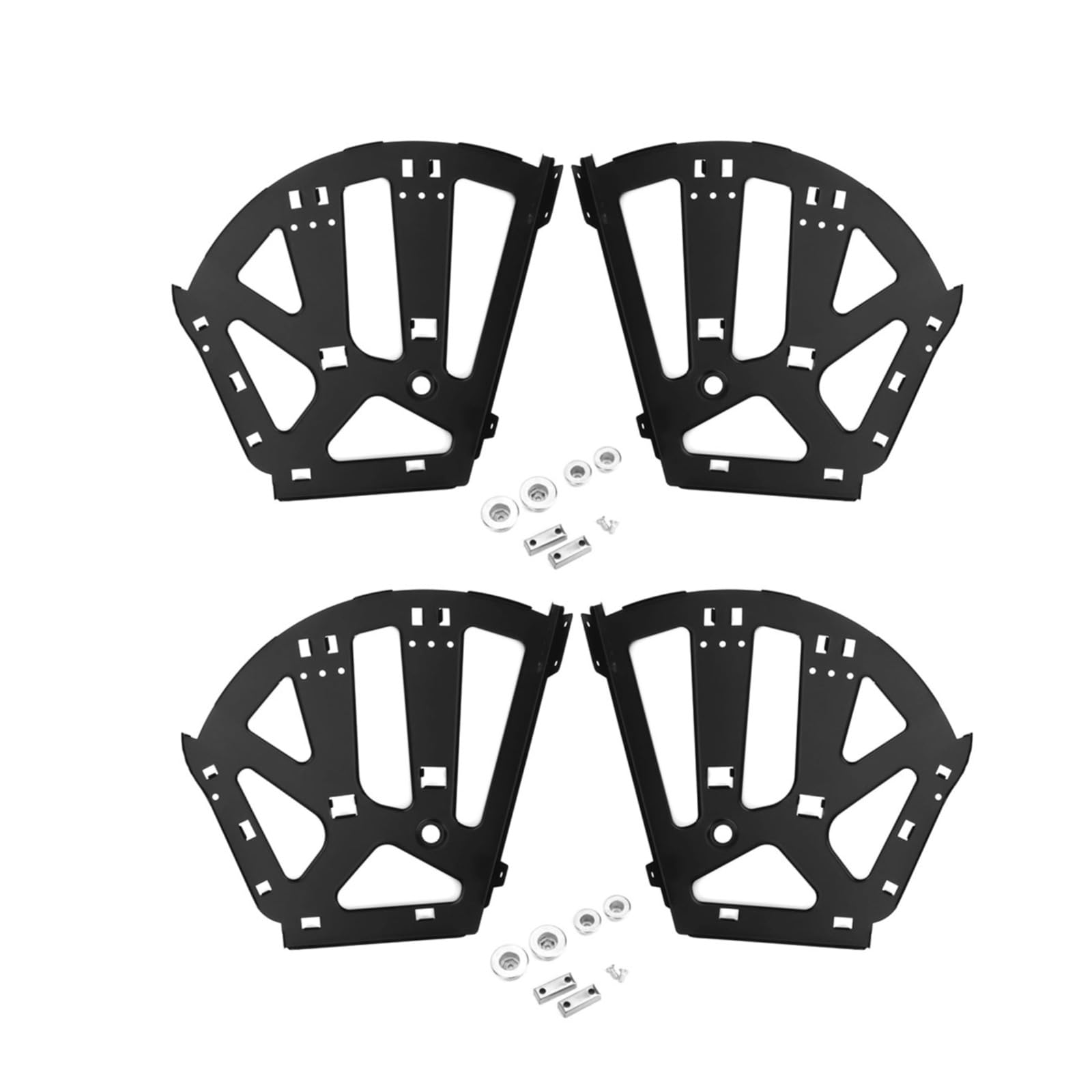 2PCS 3 Layers Shoe Cabinet Flip Frame Shoe Rack Hinges Flip Drawer Hinge Hardware Parts Black Three Layers 564 g