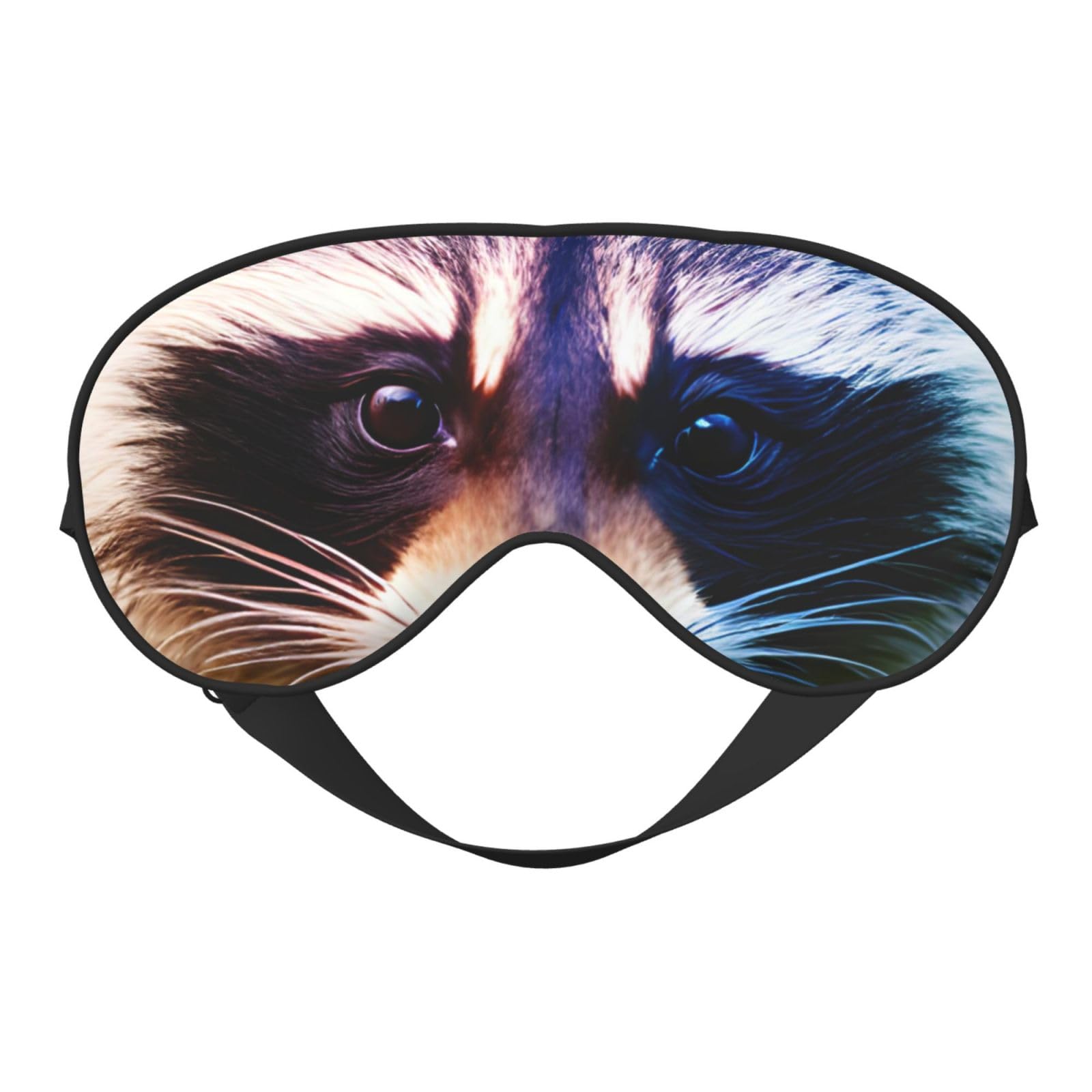 Cute Raccoon 1 Print Sleep Mask Silk-Like Eye Mask Sleeping Eye Mask for Women Men for Travel Sleep Relaxation