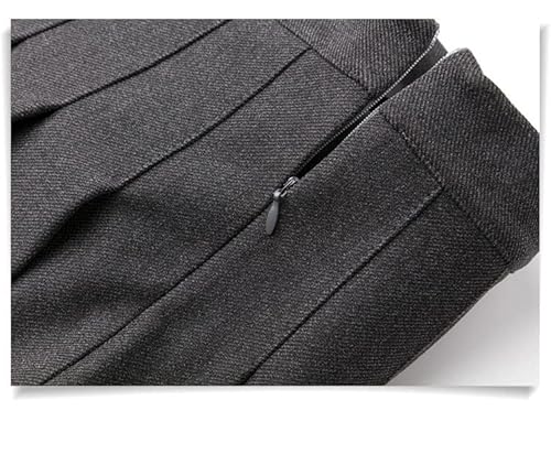 Bestgift Saia plissada estilo universitário feminina saia curta jk cintura alta saia evasê terno, Ci