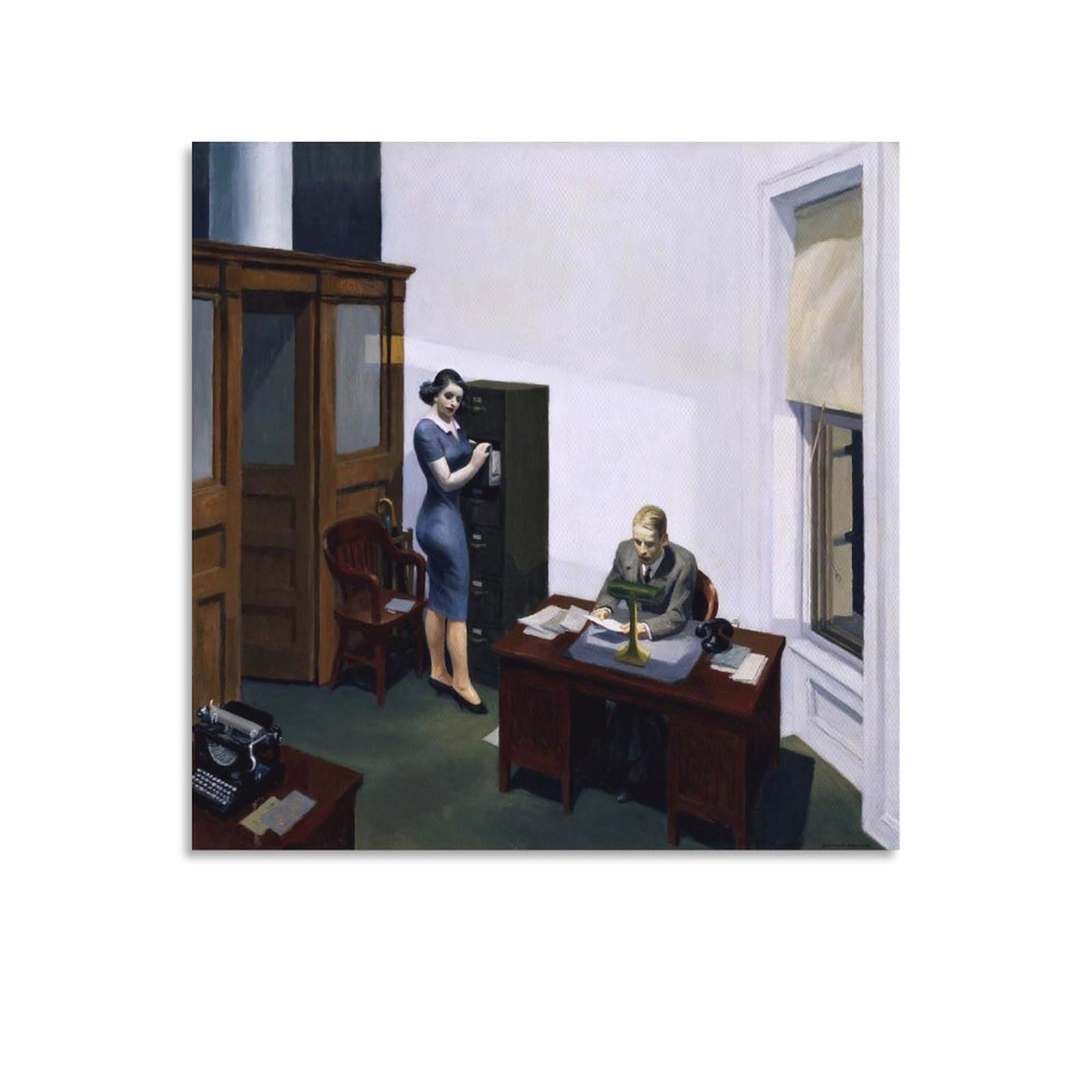 エドワード・ホッパー 美品　アートポスター(office at night) エドワード・ホッパー 美品 アートポスター(office at night
