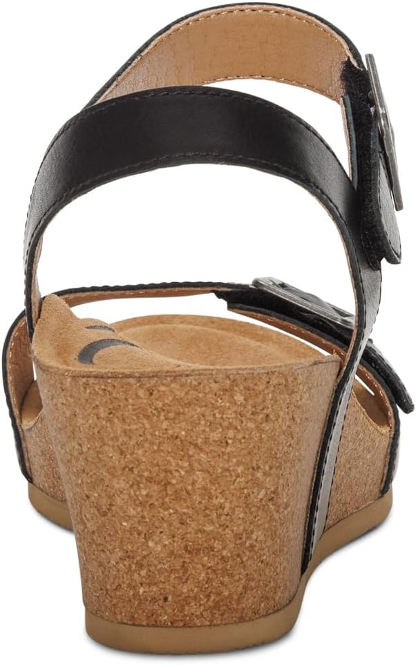 Aetrex Women's Lexa Orthopedic Adjustable Ankle Strap Arch Support Wedge Sandals - Image 2