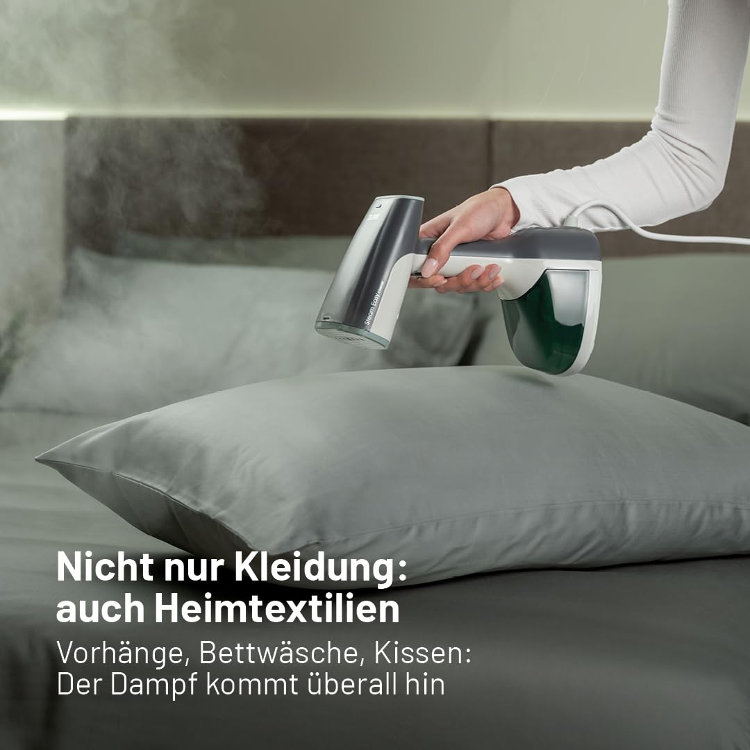 Imetec Steam Easy Comfort Vertikales Bügeleisen 1500W, Dampf 25-30 g/min, in 30 Sek. einsatzbereit, 250 ml Tank, leicht, Vertikaler Dampfbügler, auch auf Reisen praktisch