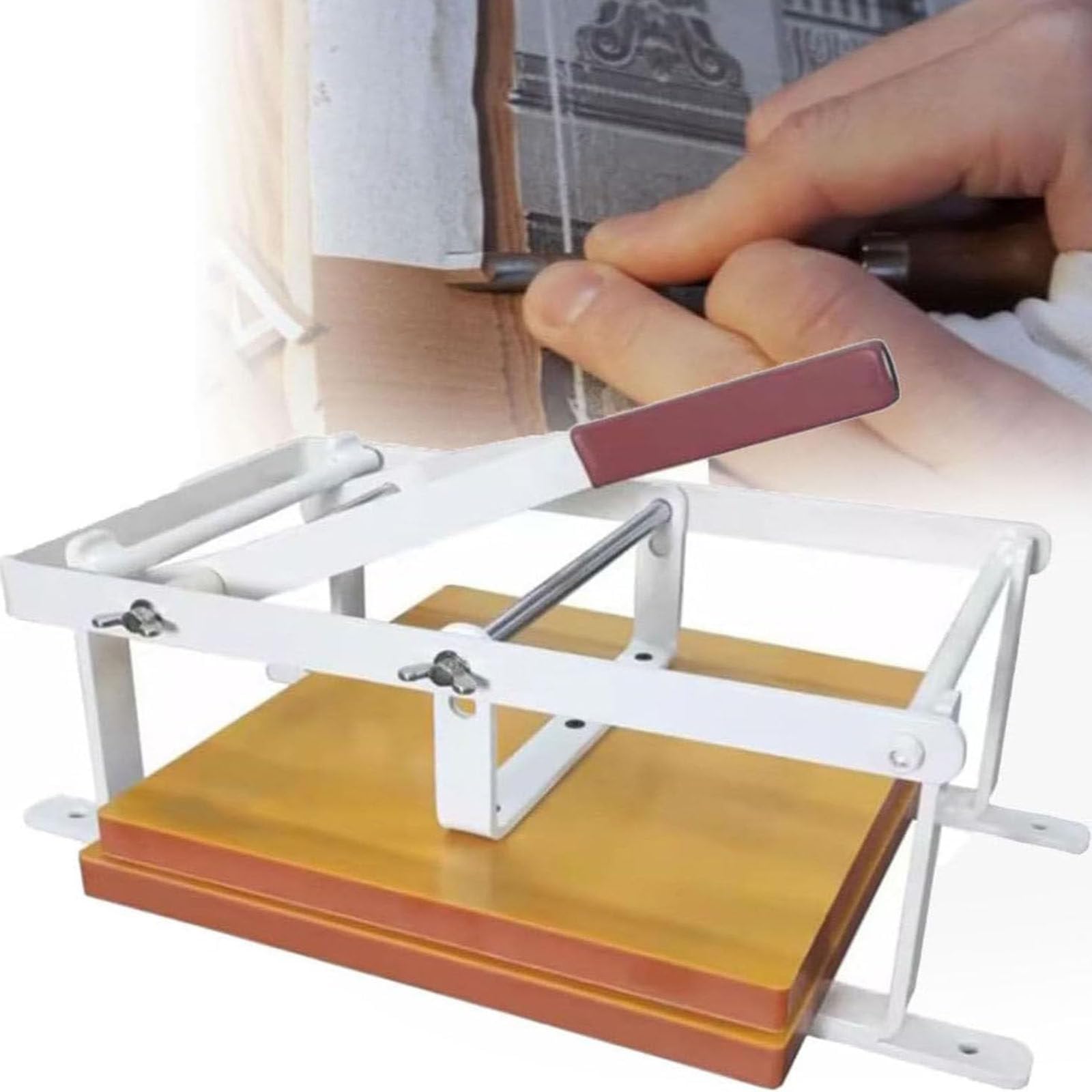 Máquina de impresión de bloques con ajuste de altura para impresión de linóleo y bloques de madera