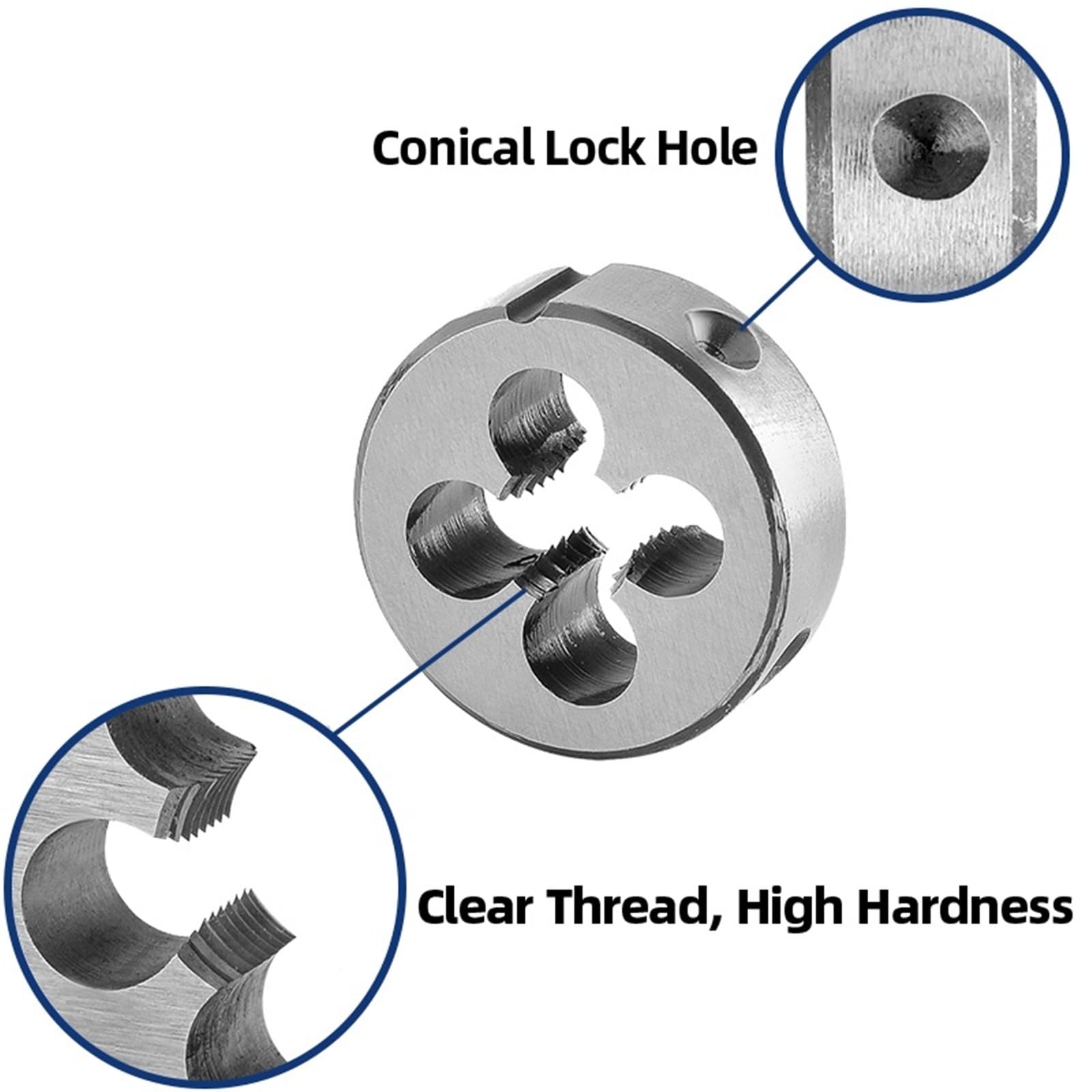 Zestaw gwintowników i narzynek metrycznych M10x1, gwintowniki maszynowe HSS M10x1, gwintowniki i narzynki okrągłe