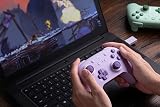 8Bitdo Ultimate 2C Wireless Controller for Windows PC and Android, with 1000Hz Polling Rate, Hall Effect Joysticks and Hall Triggers, and Remappable L4/R4 Bumpers (Purple) - 6