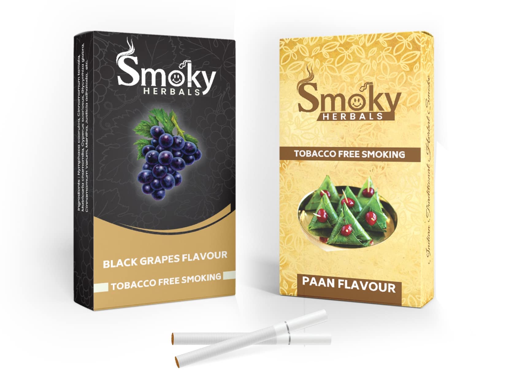 Pack of 2 Flavours 100% Tobacco & Nicotine Free Cigarette (PAAN - BLACK GRAPES) - 10Sticks x 2-picture-14