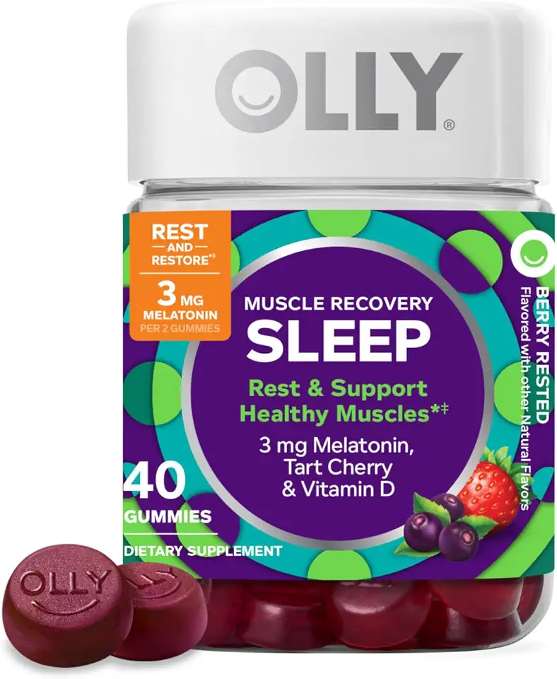 OLLY Muscle Recovery Sleep Gummies, Sleep and Sore...