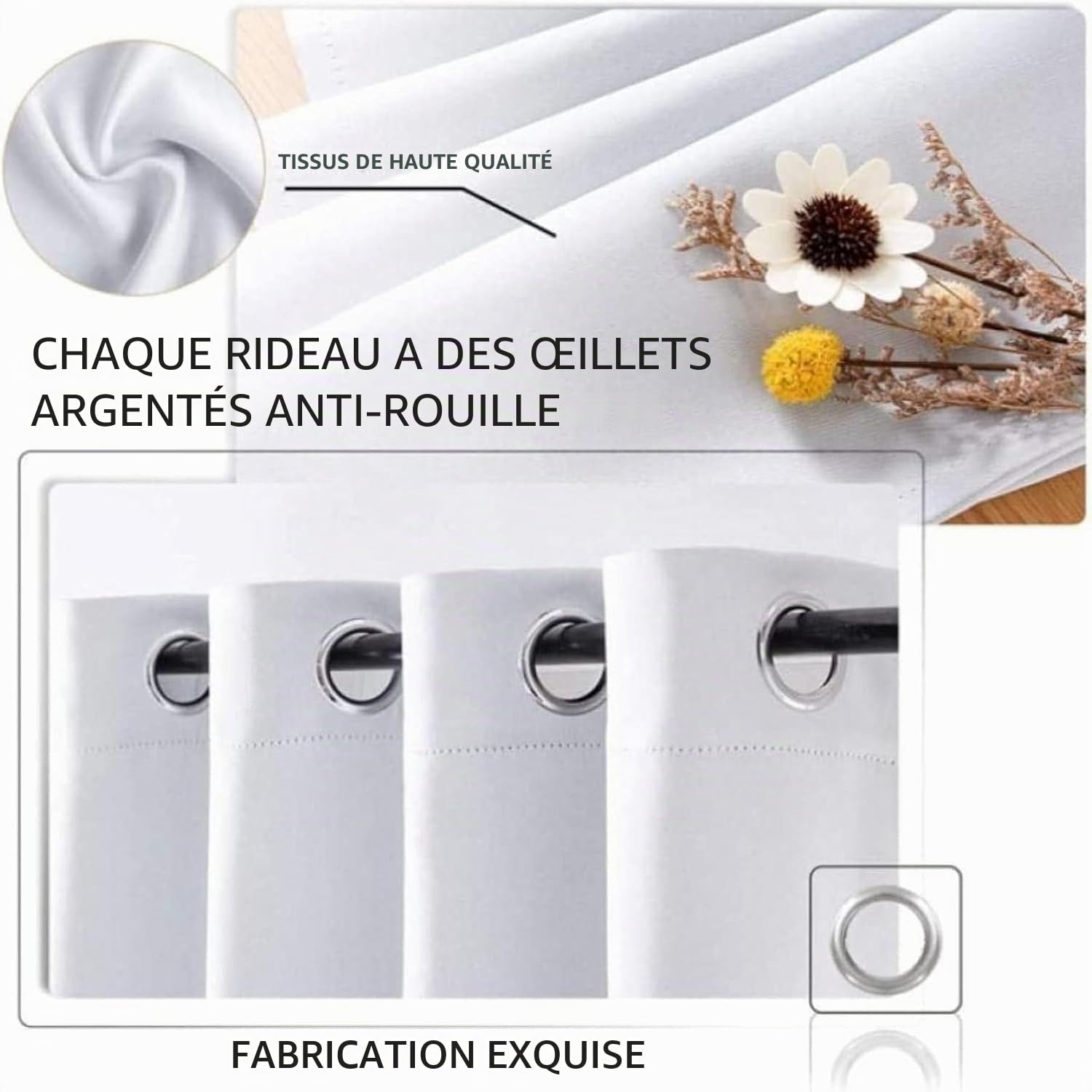 Rideau dégradé Rouge Noir Rideaux Occultants Lot de 2 Rideaux Isolation Thermique pour Chambre Salon Cuisine Bureau Maison Décoration 140x240 cm (Largeur x Hauteur)