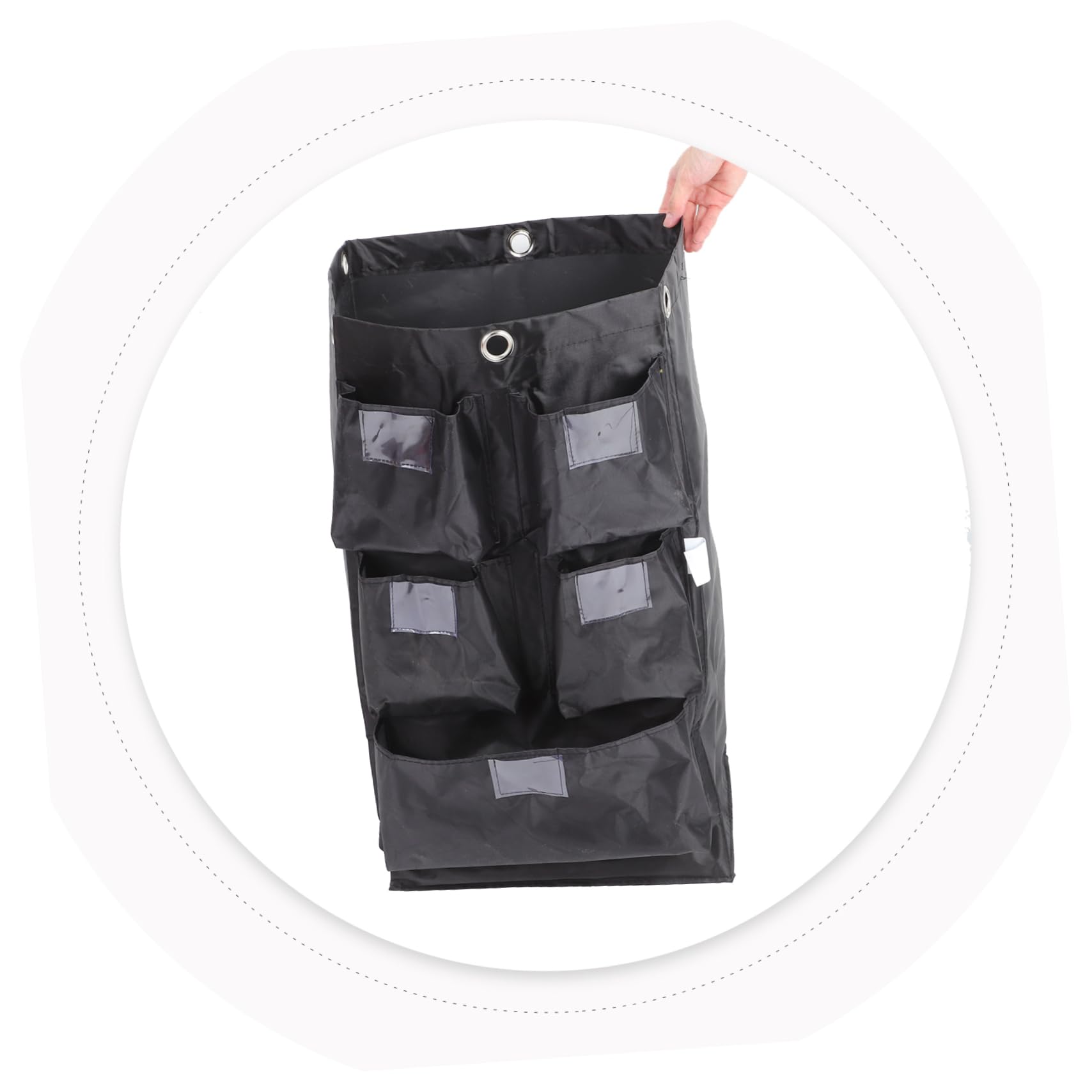 Cabilock Bolsa De Repuesto para Carrito De Limpieza Oxford Compartimentos Uso Industrial