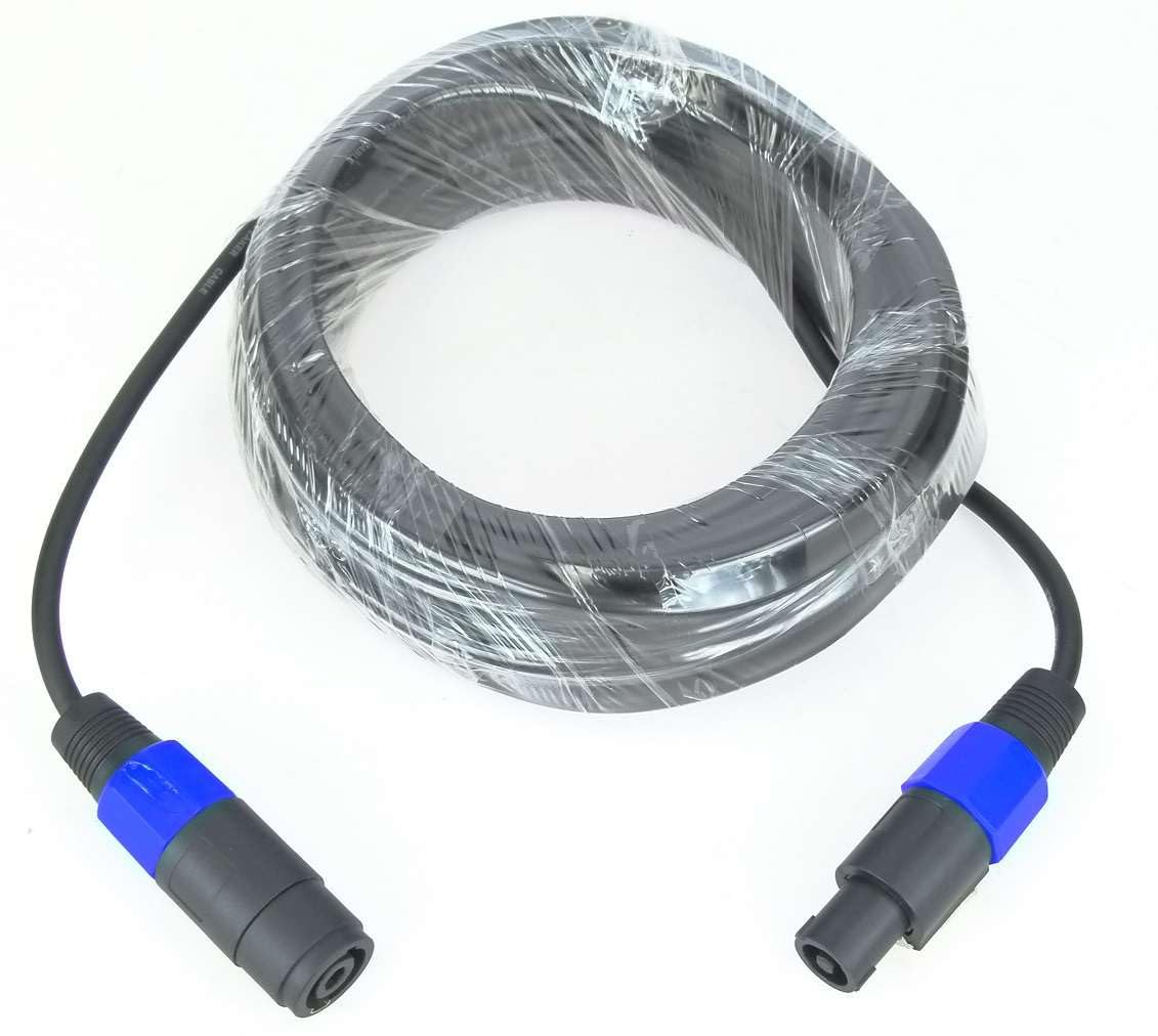 Paccs 1 x 15 m Verlängerungskabel Lautsprecherkabel, Speakon Stecker 4 pol, PA Boxenkabel 2 x 1.5mm² Verlängerung