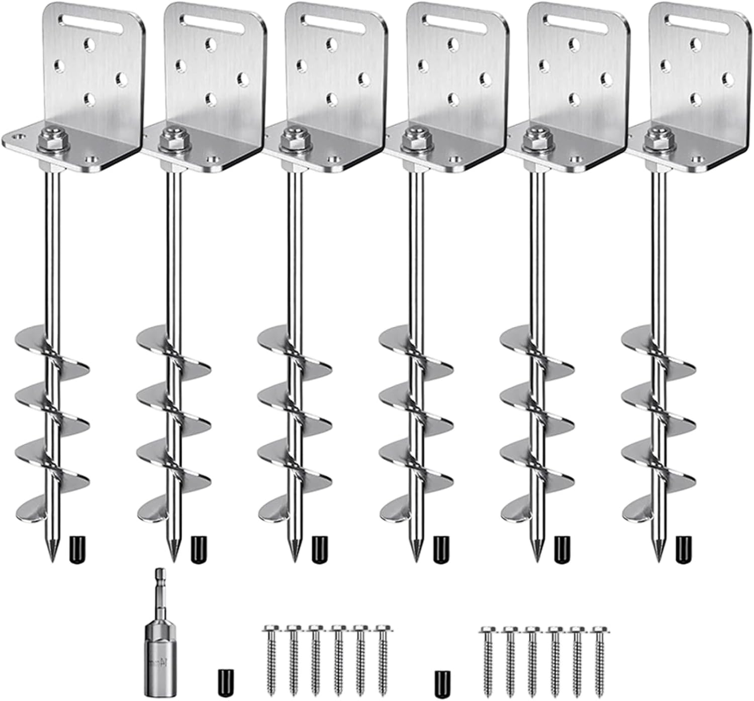 High Strength Permanent Ground Anchors for Easy Install Secure Tent Fixing in Outdoor Garden Tasks Anti Rust Shelter Stakes