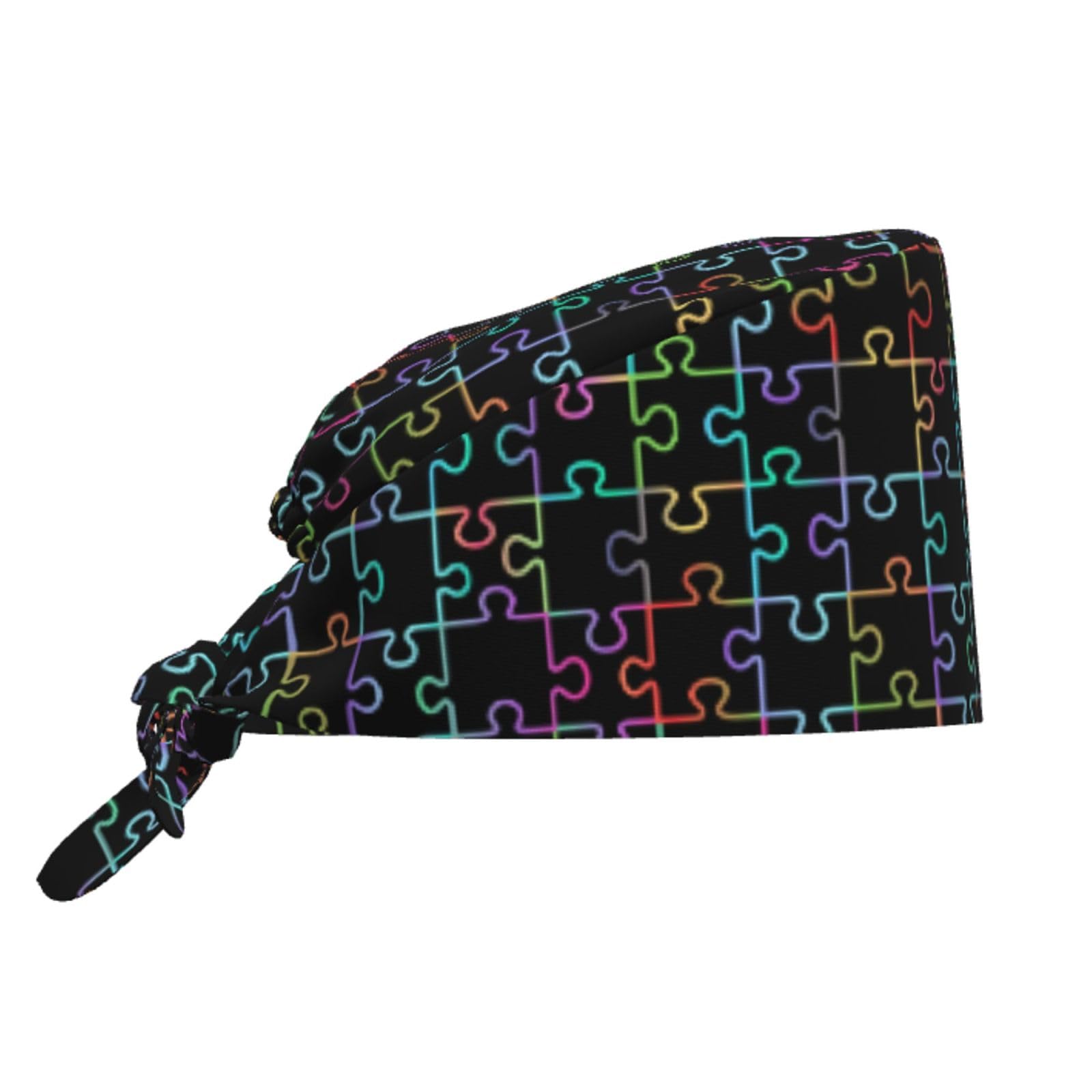 Surgical Caps Men Women, Scrub Cap with Sweatband Adjustable