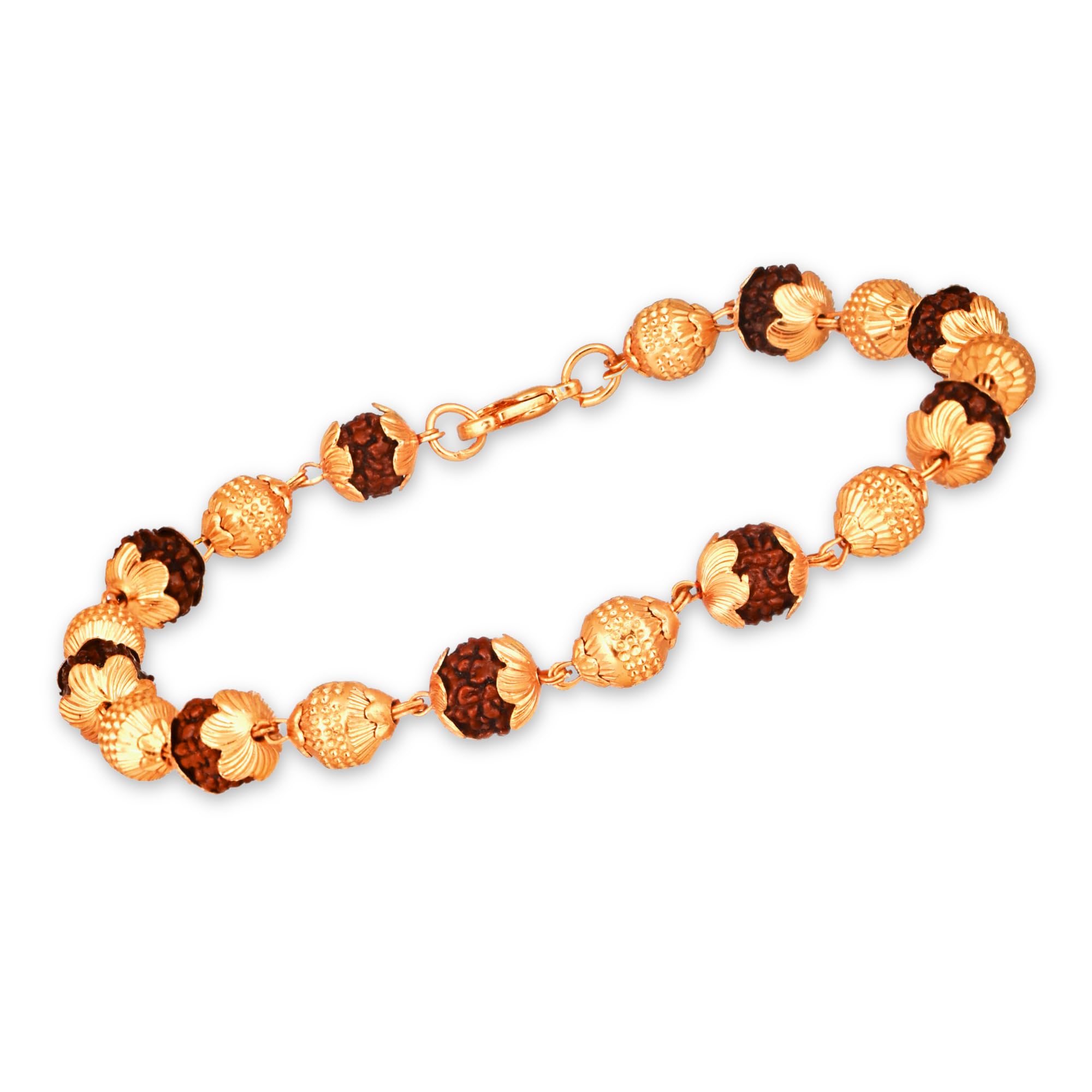 Japam Gold Plated Serenity Beads Rudraksha Bracelet for Women | Spiritual Jewellery | Gold Plated Bracelet | Free Size (6.5 Inches) (B0CZY16YZD) Amazon Price History, Amazon Price Tracker