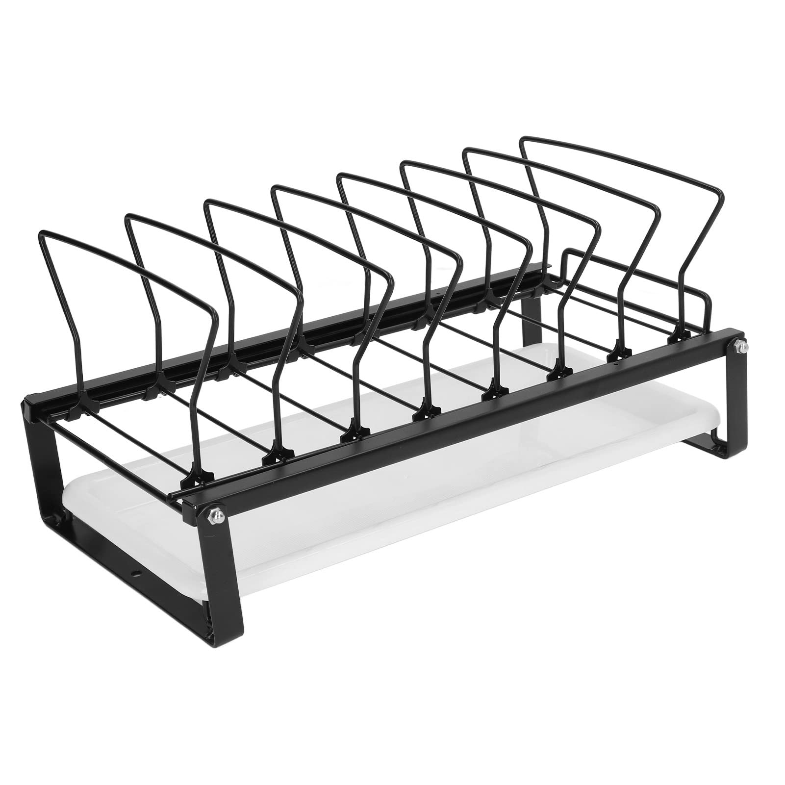 ZPSHYD Escurridor De Platos Y Estante De Almacenamiento De Vajilla con Portaplatos, Bandeja Y Escurridor: Gabinete Organizador De Cocina para Una Cocina Ordenada Y Conveniente(Negro)