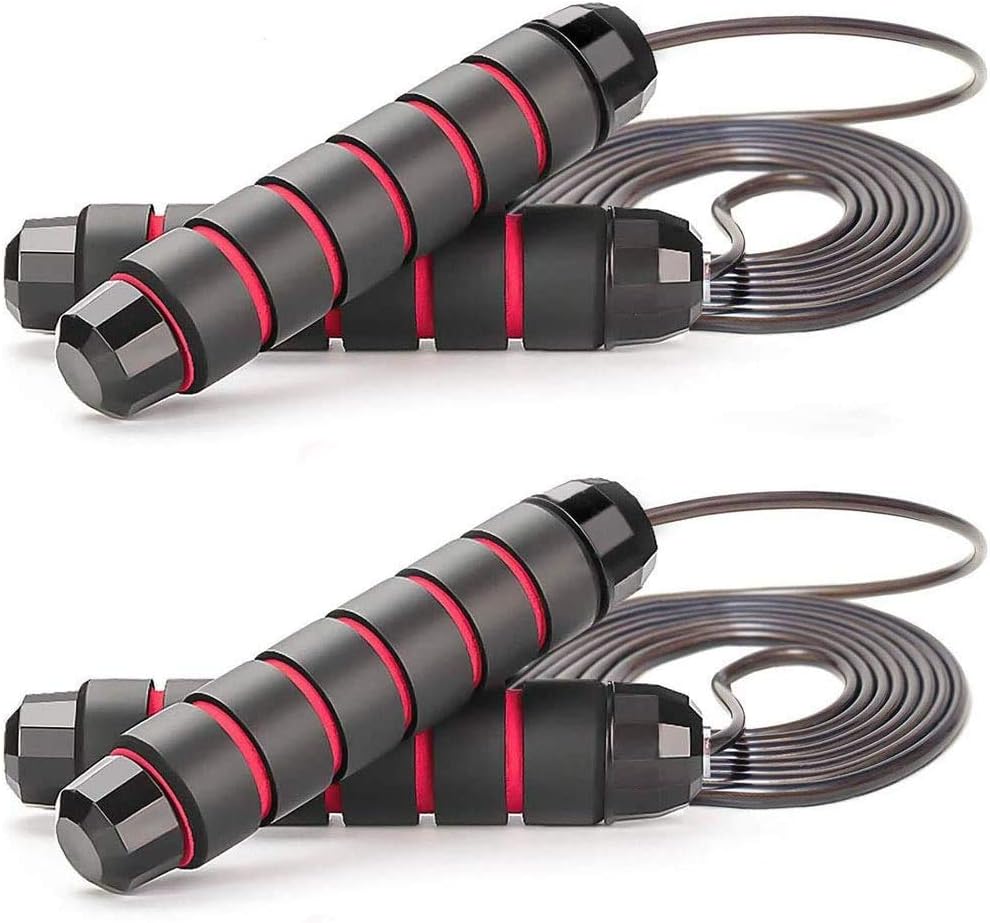 ZODAE Jump Rope Tangle-Free Ball Bearings Speed Skipping Rope Cable, Jumping Ropes with Memory Foam Ideal for Crossfit Training, Boxing