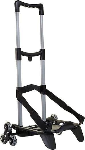 SJ Gang Be Box3 Ruote, Carrello Trolley Portazaino Blocca Zaino, Nero