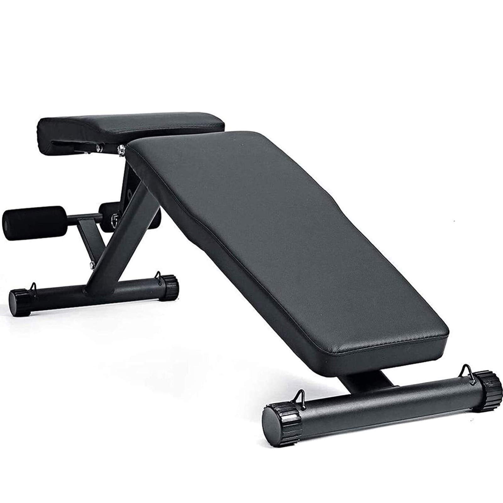 Ławka do ćwiczeń, regulowana ławka do ćwiczeń, składana ławka do ćwiczeń fitness, do podnoszenia ciężarów Deska do ćwiczeń brzucha na wznak, płaska domowa siłownia, maksymalne obciążenie 350 kg