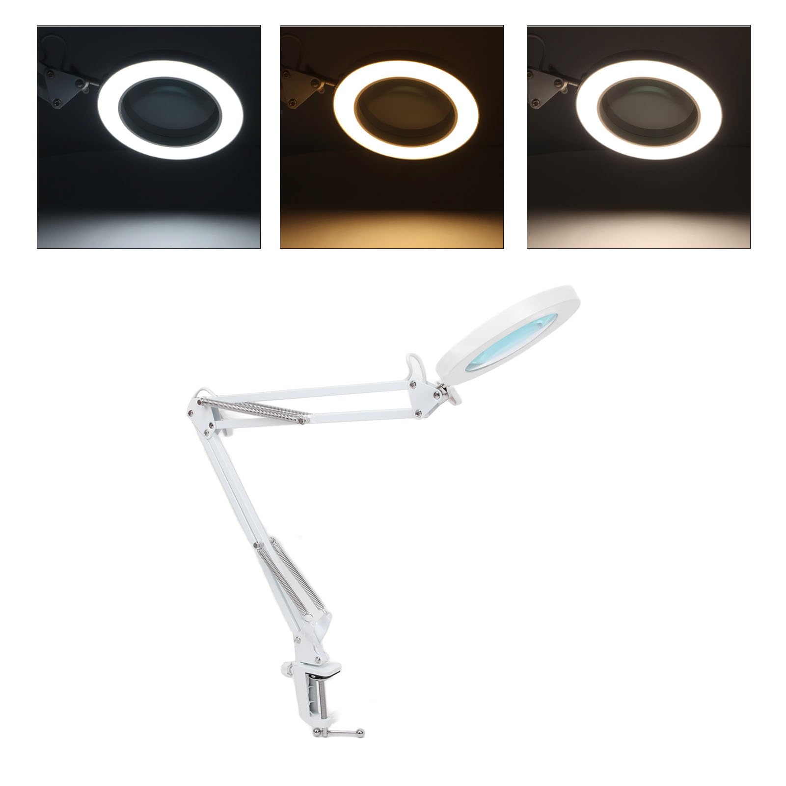 Lupa 5X con Luz y 72 Leds Regulable Regulable para Lectura y