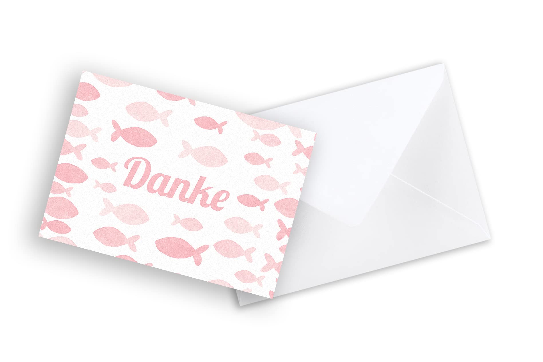 Friendly Fox Dankeskarten Mit Eukalyptus – 12 Klappkarten Blanko Mit Kraftumschlägen (DIN A6)
